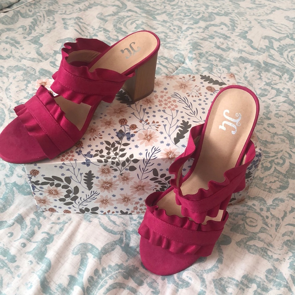 Pink low heel